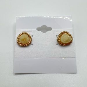 Torrid Gold Faux Geode Stud Earrings